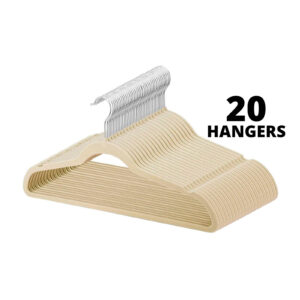 20 Beige Velvet Hanger, Buy in Web Hanger