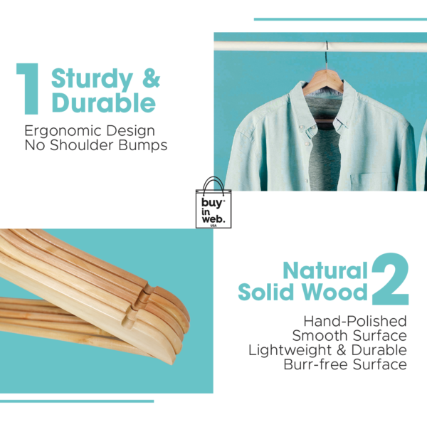 Natural Hanger, Buy in Web, Buy in Web Natural Hanger , Sturdy Durable Solid Hanger